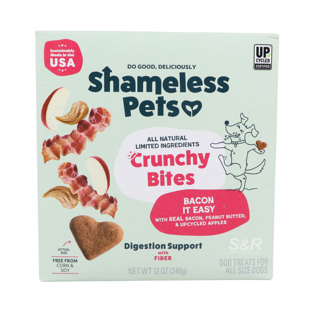 Shameless Pets Crunchy Bites Bacon 340g